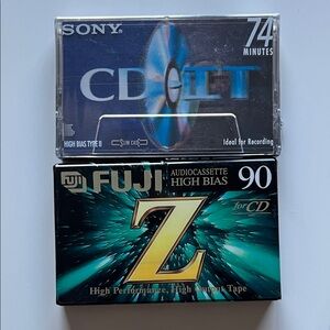 Sony and Fuji Blank Audio Cassettes